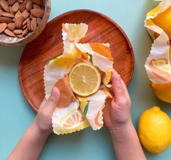 citrony - voskový obrúsok na ovocie