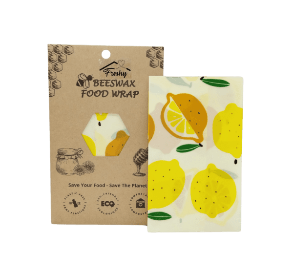 Voskový obrúsok citrusy - moderný a farebný obal na potraviny v domácnosti